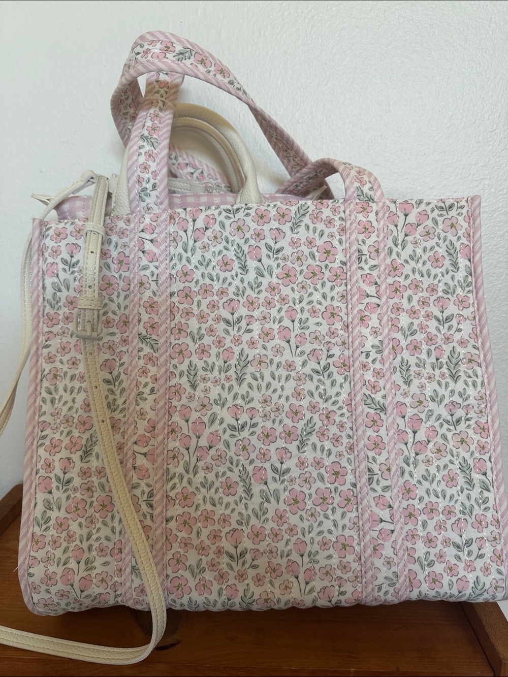 Nanette Lepore Pink Floral Tote Bag - Picture 4 of 10